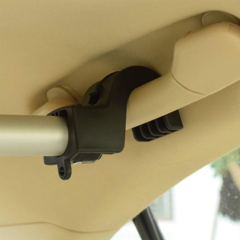 Oshotto Car Telescopic Clothes Hanger Bar, Car Clothes Rod Bar, Heavy-Duty Non-Slip Rubber Clothes Bar for All Cars