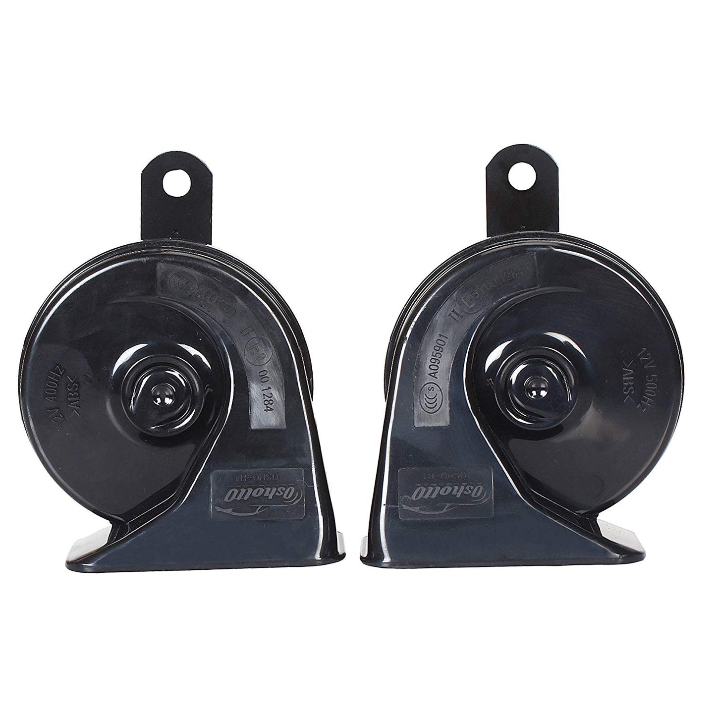 Oshotto 12V Car Horn- Trumpet/Pow-Pow/Volkswagon Sound 2Pc Set(Low + High)