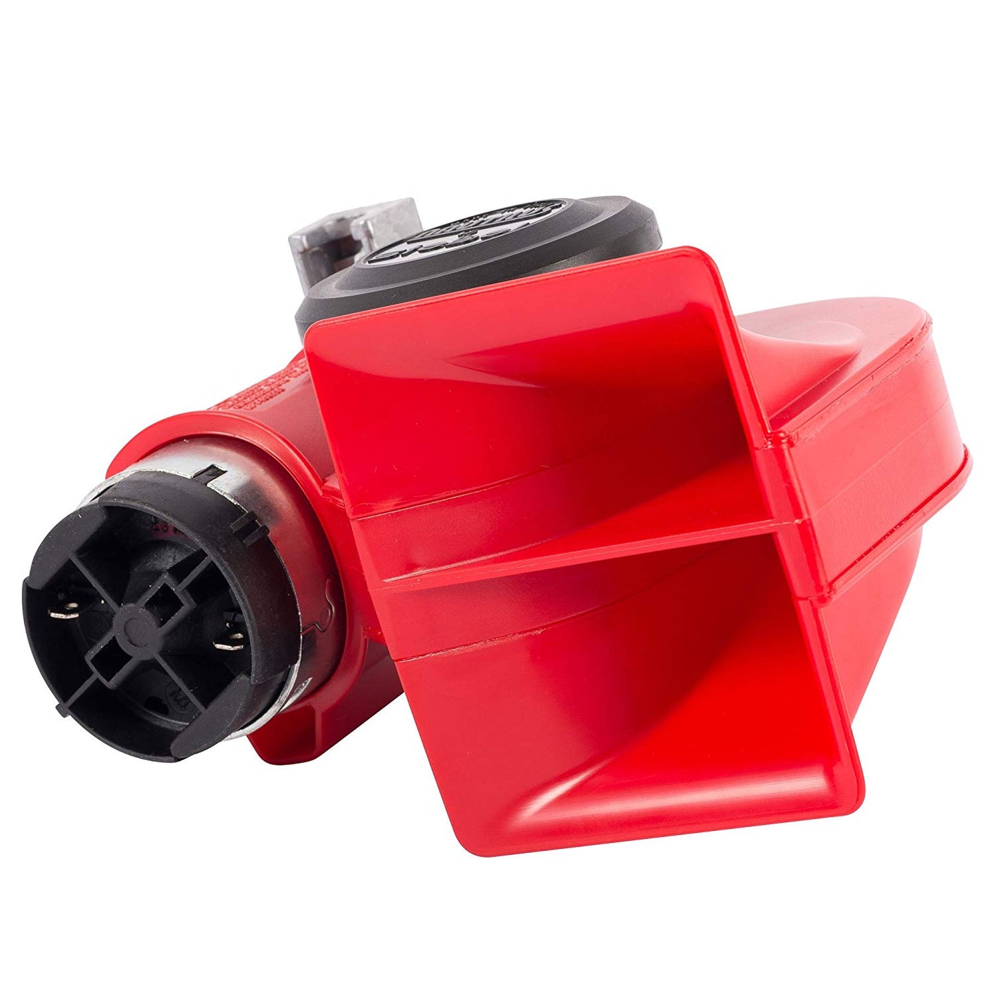 Stebel Nautilus Compact Twin Air Horn Universal for Cars, Trucks, Boats, ATVS, Motorcycles and Scooters (Red)