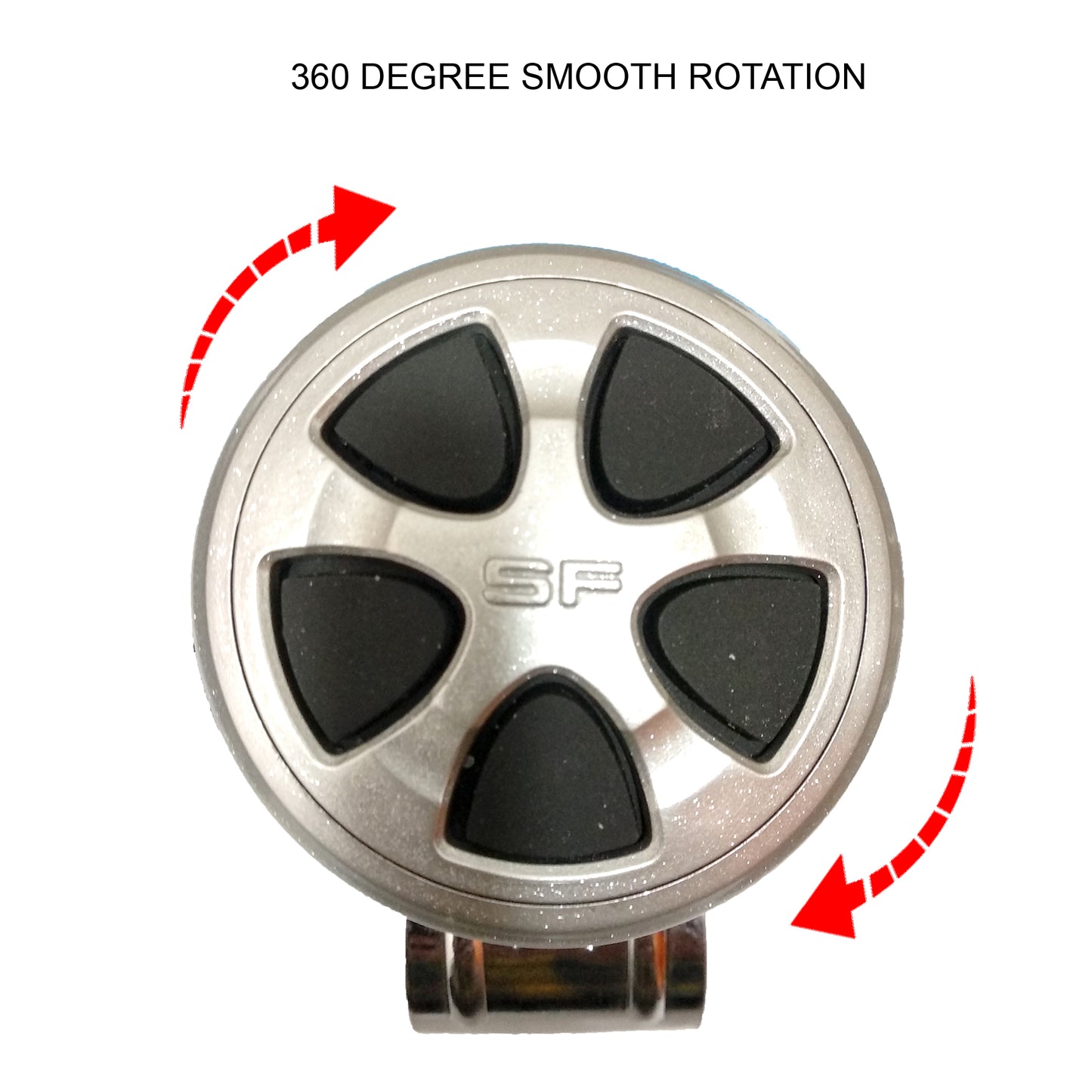 Oshotto Power Handle (SK-012) Car Steering Wheel Knob for All Types of Cars (Grey)