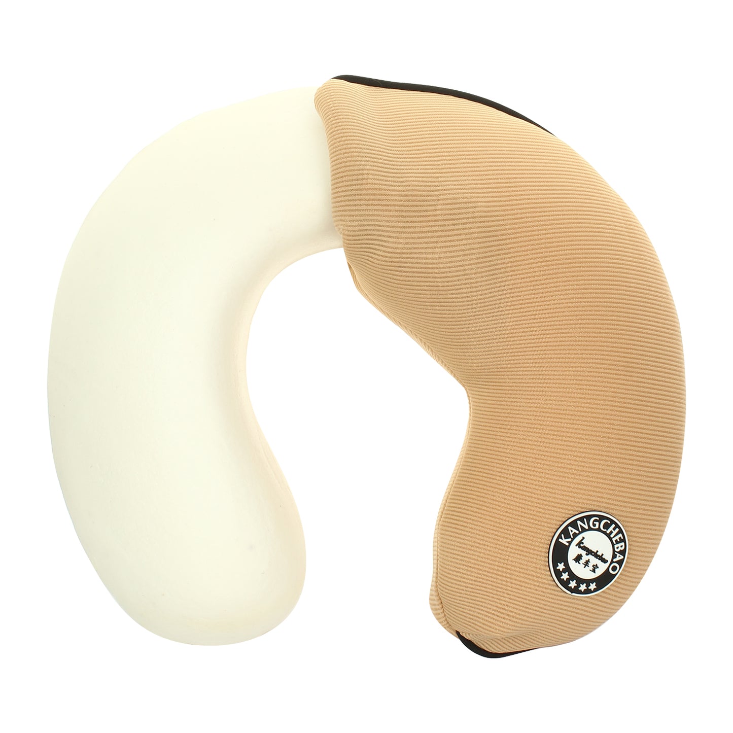 Oshotto U Shape Memory Foam Travel Car Neck Pillow for All Cars (Beige)