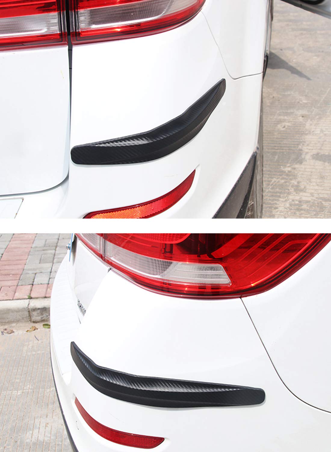 Oshotto (BP-03) Car Black Rubber Bumper Protector/Corner Molding for All Cars -(Set of 4 pcs)