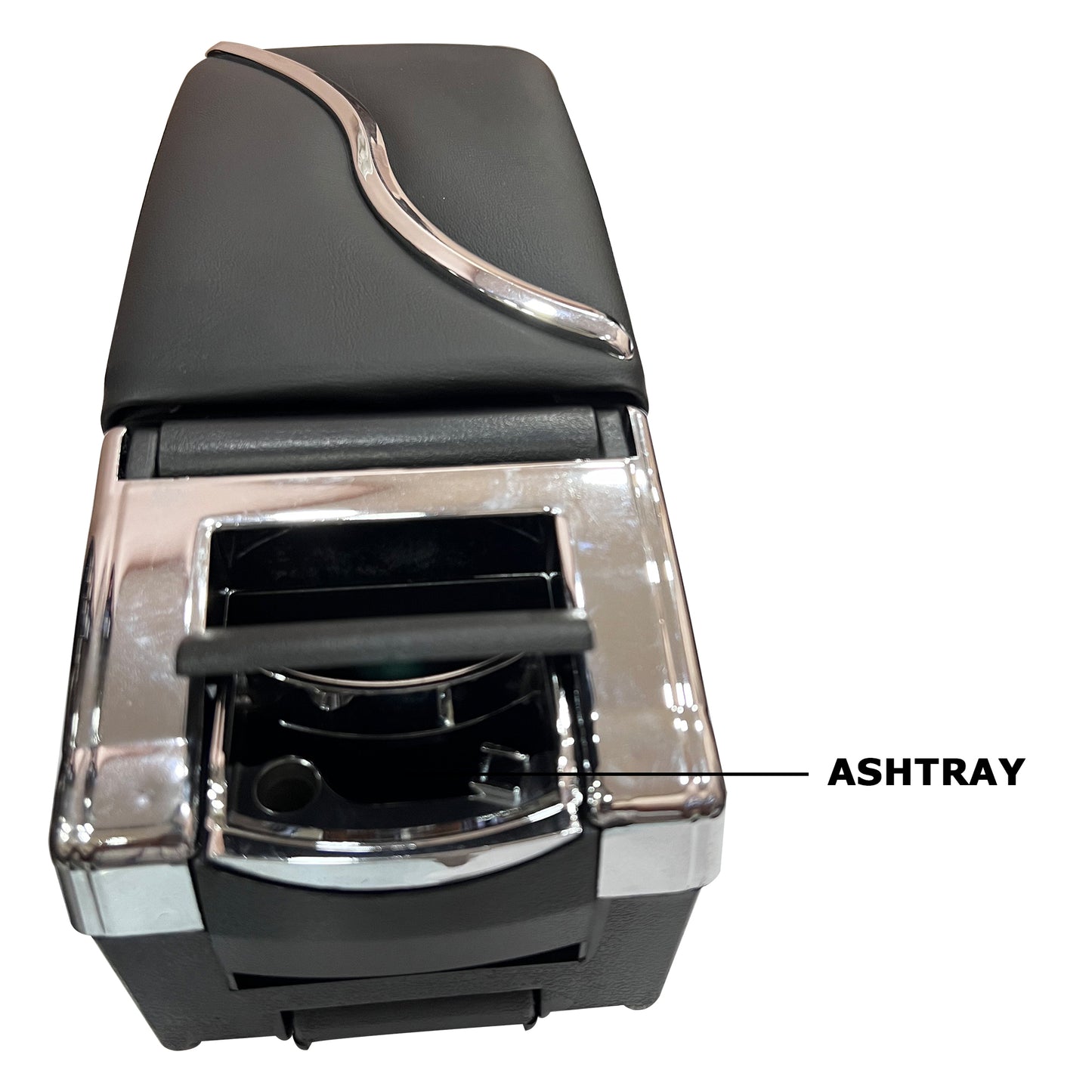 Oshotto PU Leather AR-02 Car Armrest Console Box for All Cars (Black)