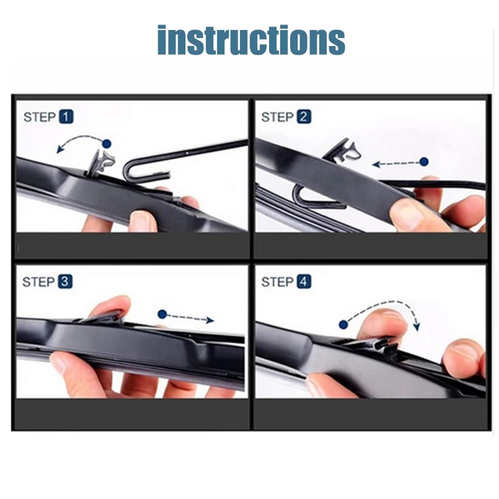 Oshotto Frameless (O.E.M Type) Wiper Blades Compatible with New Toyota Fortuner (22" / 16")