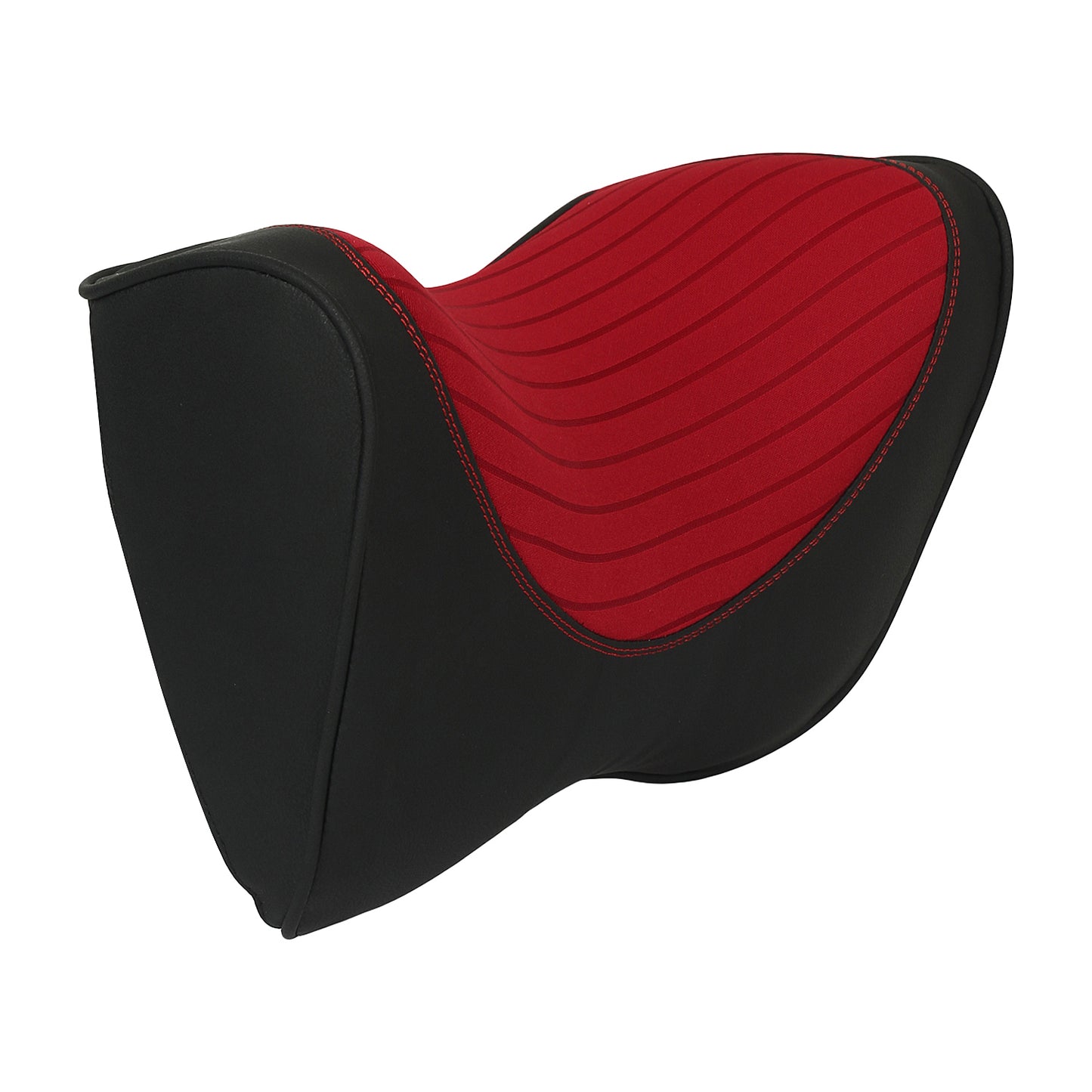 Oshotto Memory Foam (NR-05) Car Neck Rest, Neck Support for All Cars (Black, Red)