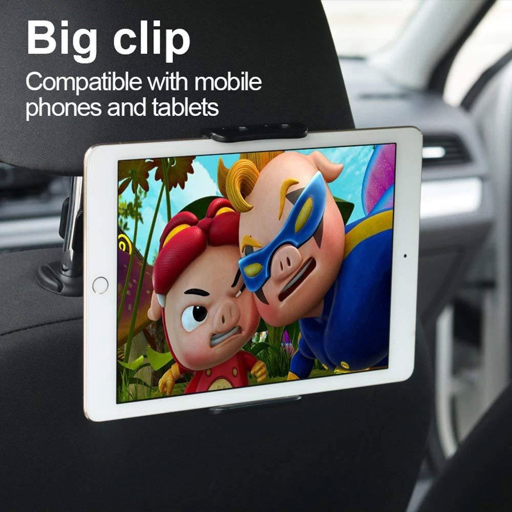 Oshotto 360 Degree Rotating Adjustable Headrest Back Seat Car Smart Phone/Tablet Holder for All Cars