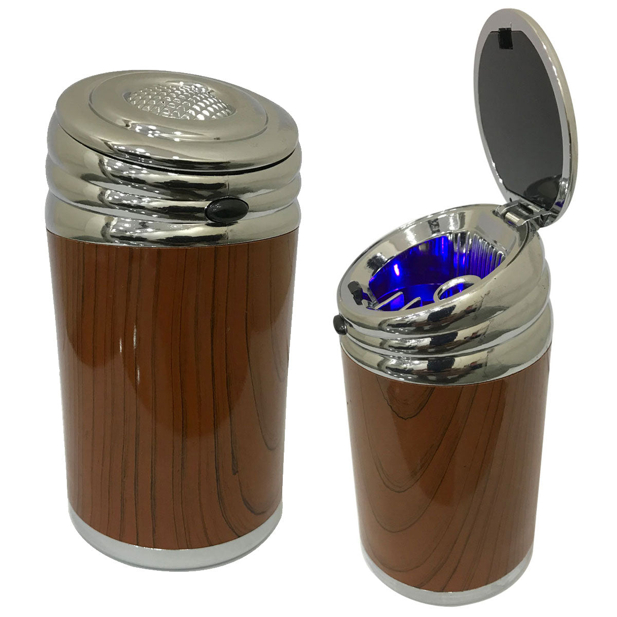 Oshotto Fire Proof Portable Wooden Design Ashtray for Cars|Office|Home