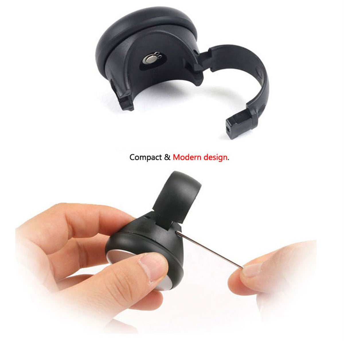 Oshotto I-QUE Compact Power Handle (SK-017) Car Steering Spinner Wheel Knob (Black)