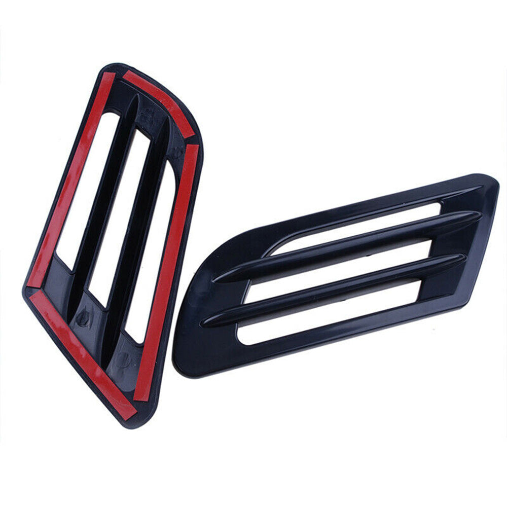 Oshotto Car Decorative FD-697 Electroplate Air Flow Intake Scoop Turbo Bonnet Vent Hood for All Cars (Black)