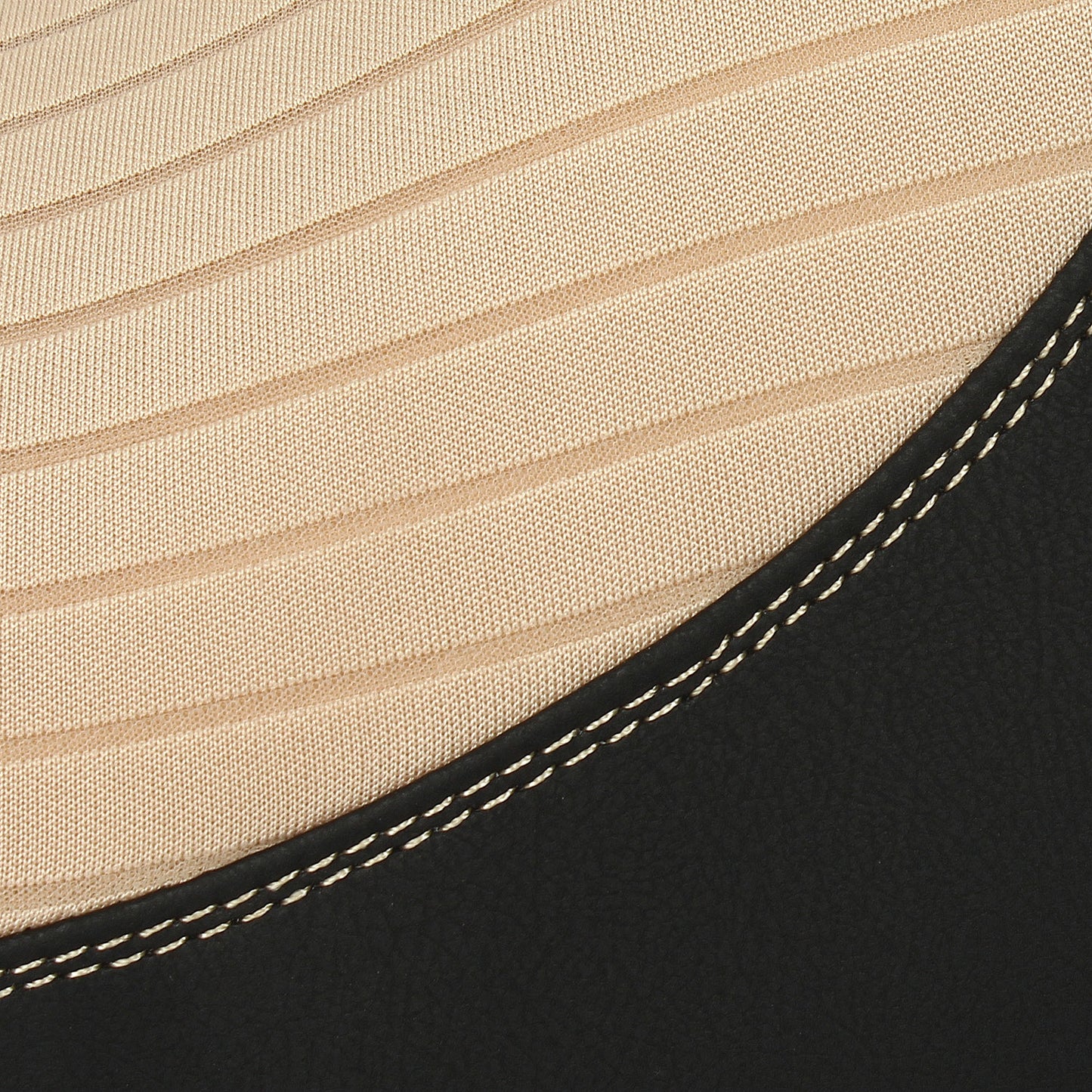 Oshotto Memory Foam (NR-07) Car Neck Rest, Neck Support for All Cars (Black, Beige)