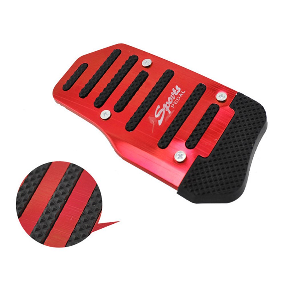 Oshotto 3 Pcs Non-Slip Manual CS-373 Car Pedals Kit Sports Pad Covers Set for All Cars (Red)