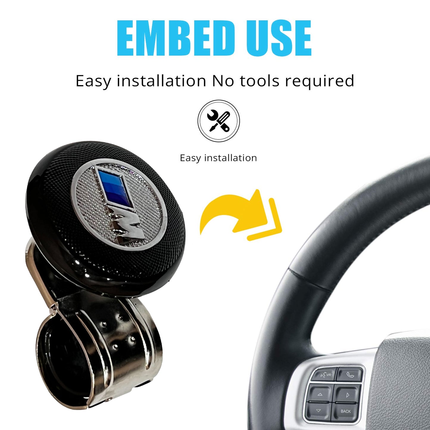 Oshotto Power Handle (SK-005) Car Steering Knob For All Cars