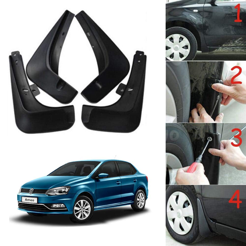 Oshotto Mud Flap (O.E.M Type) For Volkswagen Ameo (Set of 4)