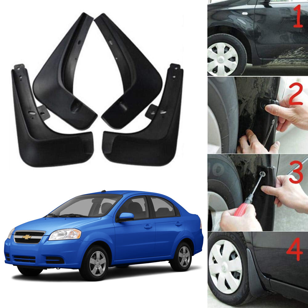 Oshotto Mud Flap (O.E.M Type) For Chevrolet Aveo (Set of 4)