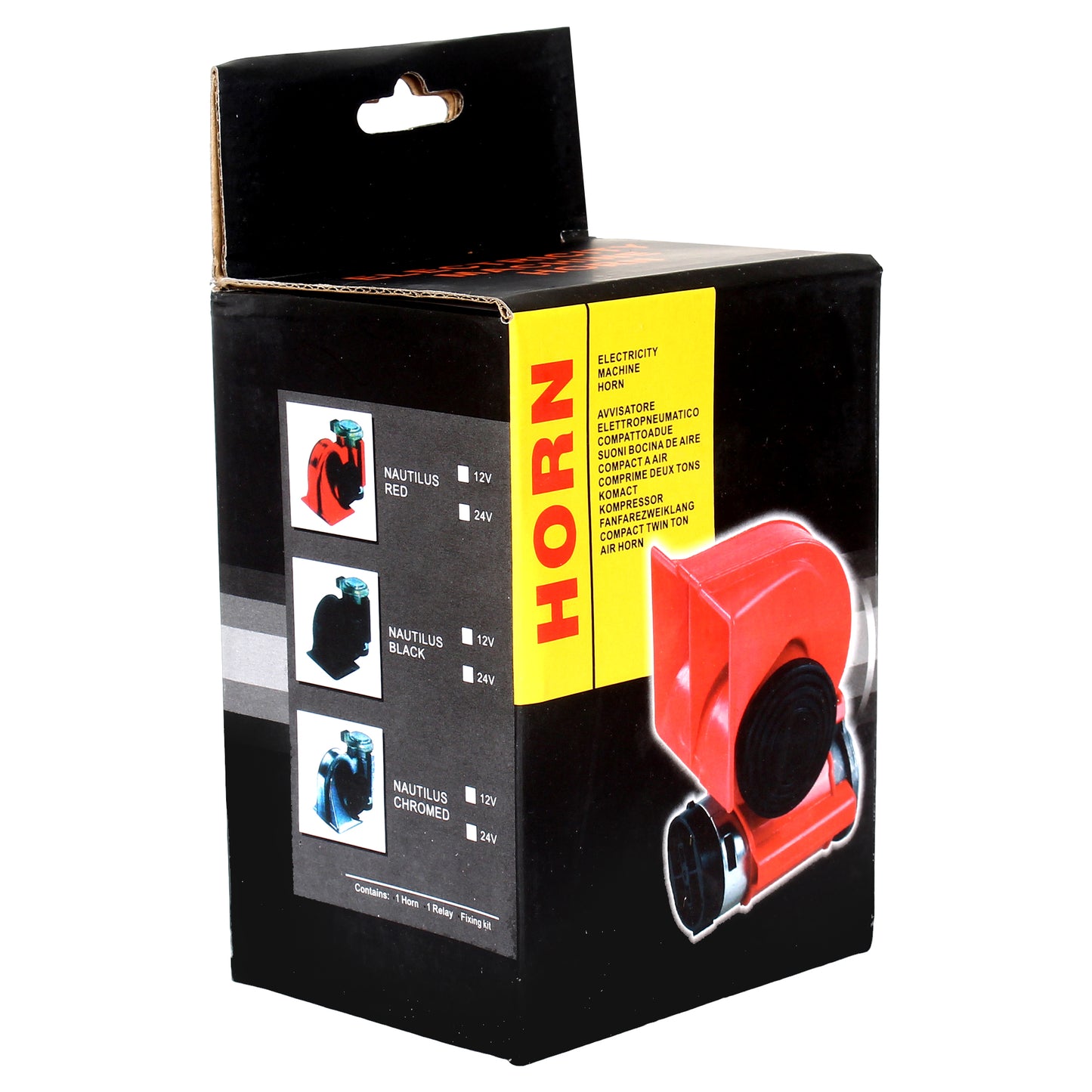 Oshotto Nautilus Twin Air Horn Universal for Cars, Trucks, Boats, ATVS, Motorcycles and Scooters