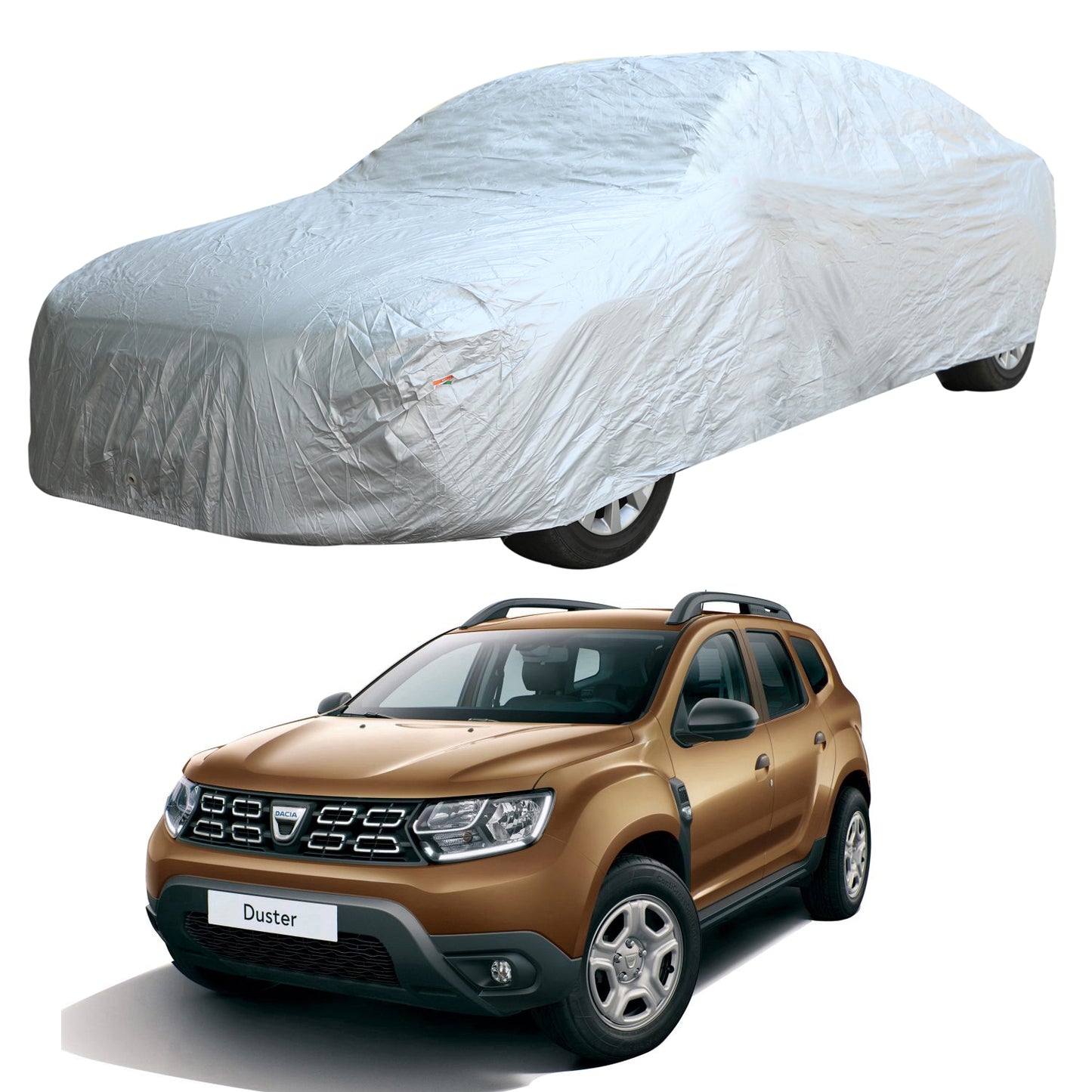 Oshotto Silvertech Car Body Cover (Without Mirror Pocket) For Renault Duster