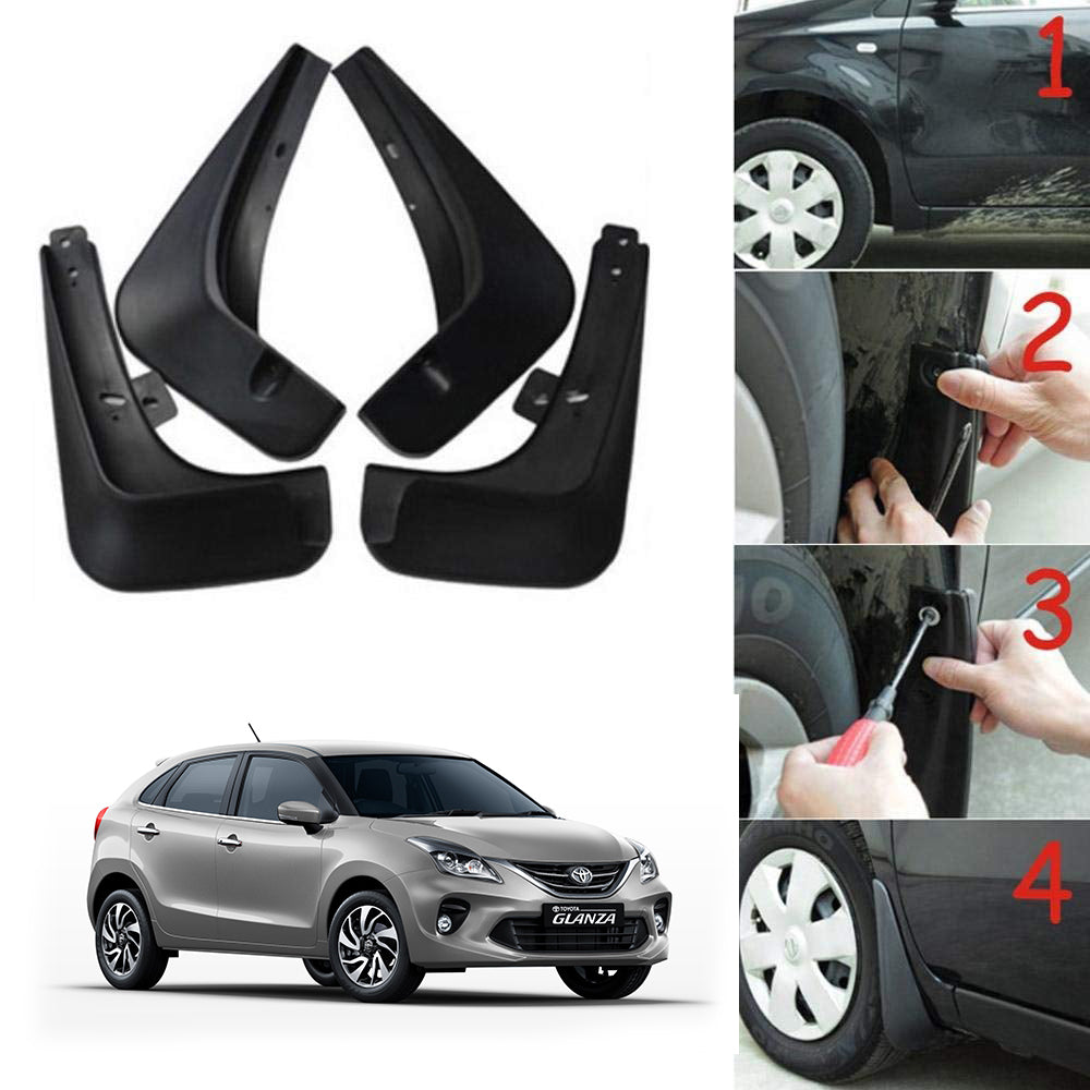 Oshotto Mud Flap (O.E.M Type) For Toyota Glanza (Set of 4)
