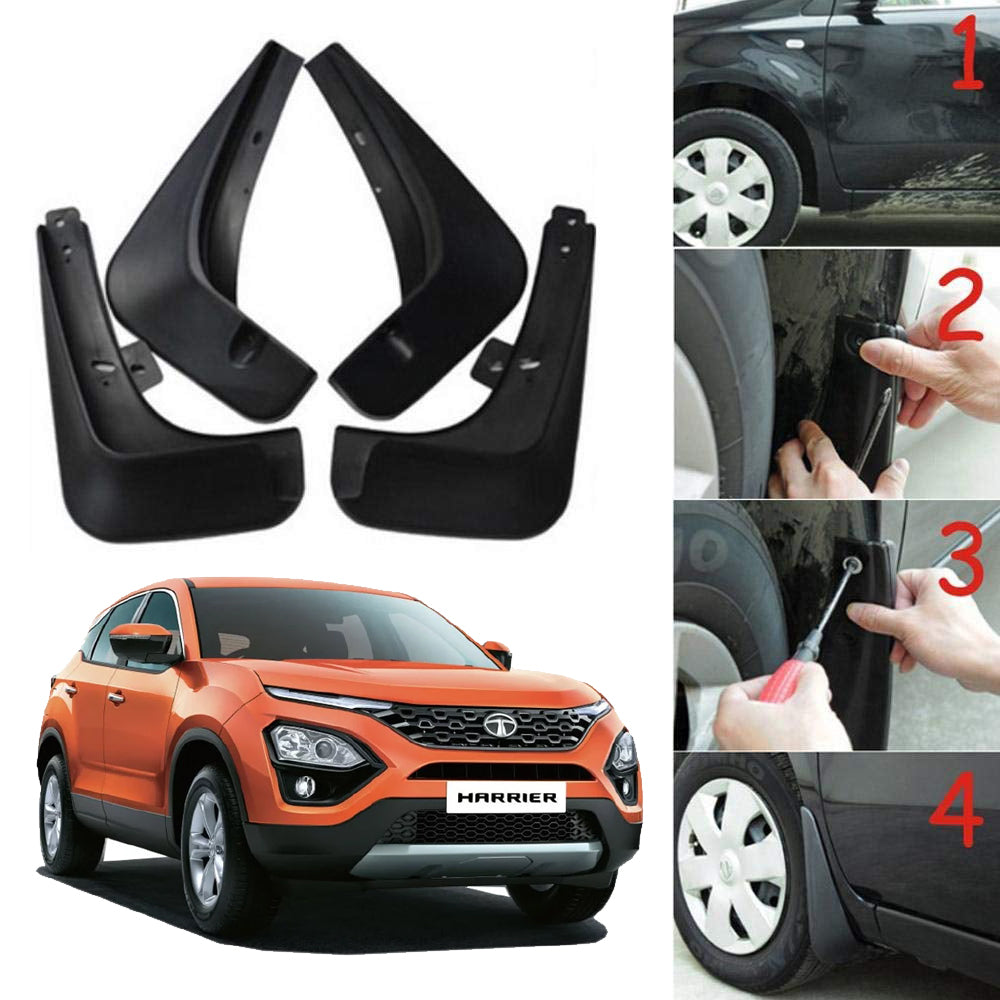 Oshotto Mud Flap (O.E.M Type) For Tata Harrier (Set of 4)
