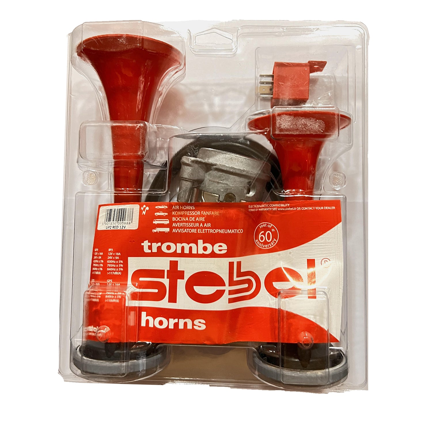 Buy Oshotto 12V (K8001) Car Horn - Trumpet Sound 2Pc Set (Low +