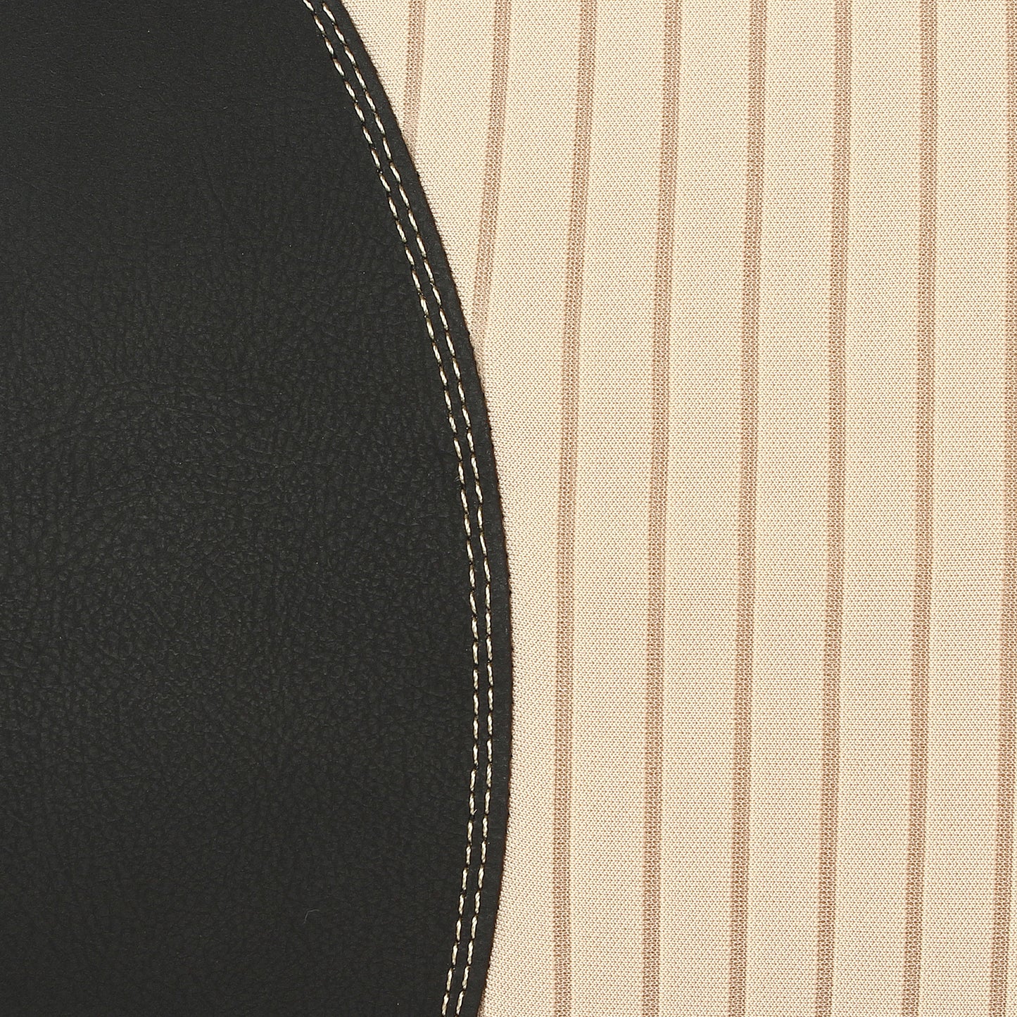 Oshotto Leatherite Finish Lumbar Support for Office Chair | Back Pillow for Car | Memory Foam Orthopedic Cushion - Provides Low Back Support (Beige, Black)