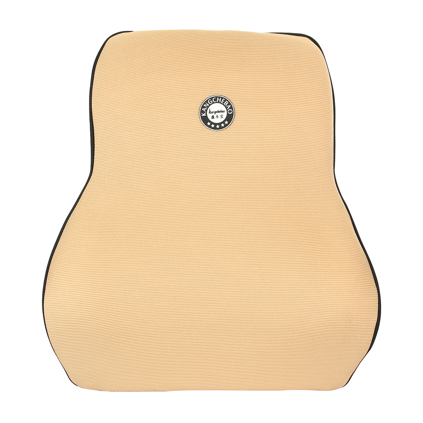 Oshotto Air Fabric Lumbar Support for Office Chair | Back Pillow for Car | Memory Foam Orthopedic Cushion - Provides Low Back Support (Beige)