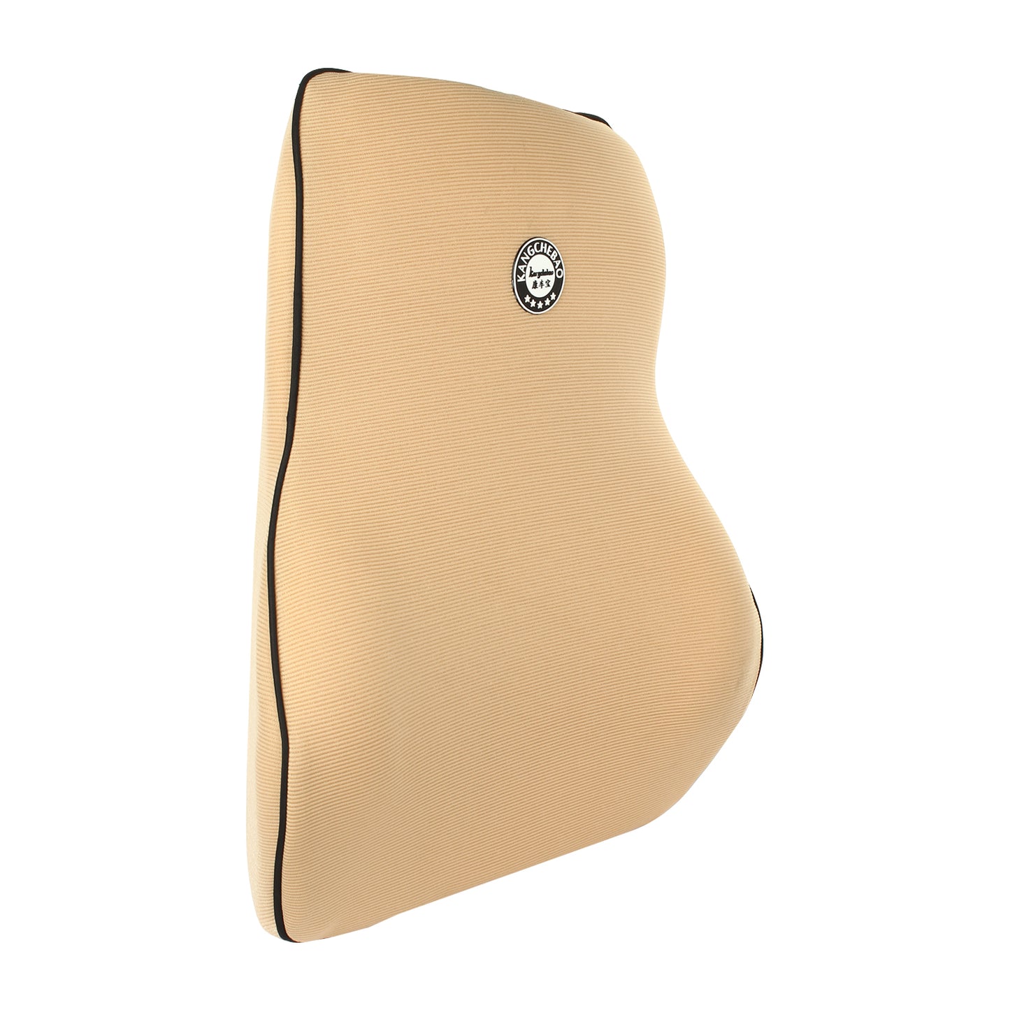 Oshotto Air Fabric Lumbar Support for Office Chair | Back Pillow for Car | Memory Foam Orthopedic Cushion - Provides Low Back Support (Beige)