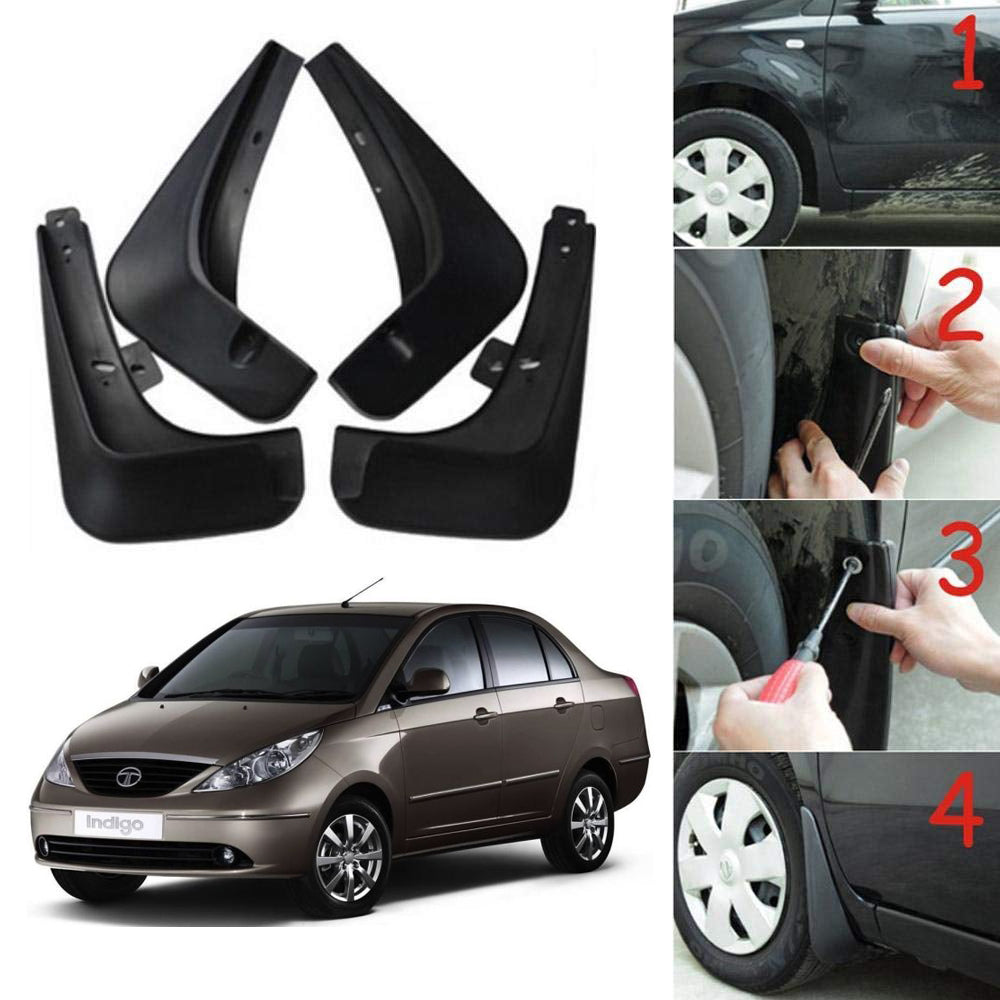 Oshotto Mud Flap (O.E.M Type) For Tata Indigo CS (Set of 4)
