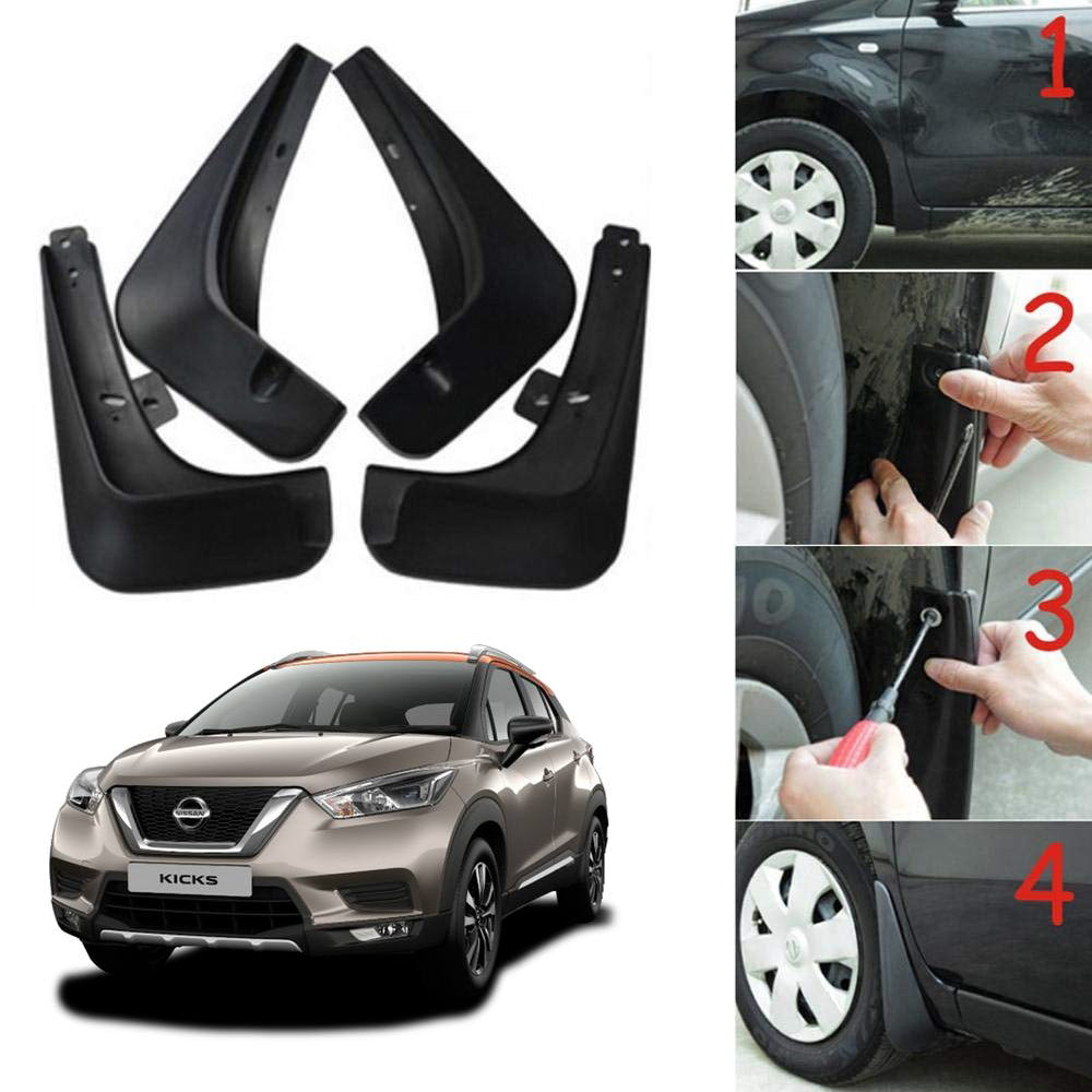 Oshotto Mud Flap (O.E.M Type) For Nissan Kicks (Set of 4)