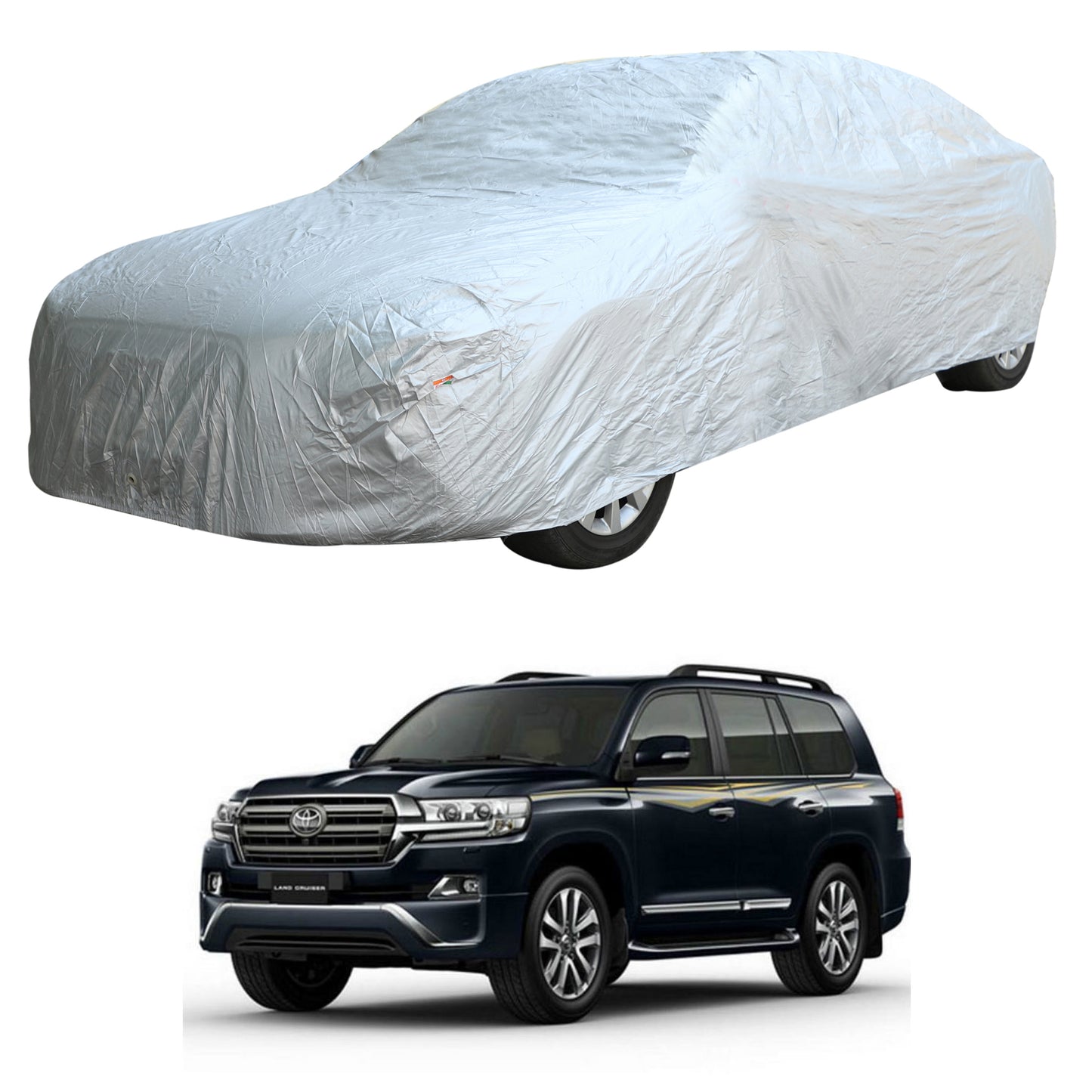 Oshotto Silvertech Car Body Cover (Without Mirror Pocket) For Toyota Land Cruiser 200