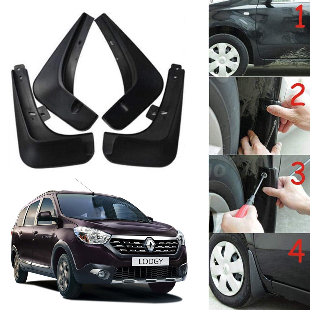 Oshotto Mud Flap (O.E.M Type) For Renault Lodgy (Set of 4)