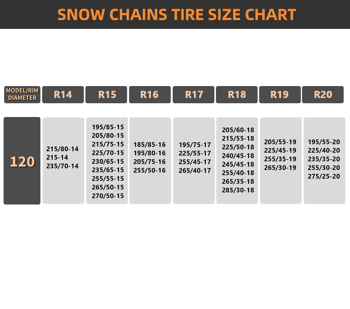 Oshotto 12mm Metal Snow Chain Alloy Snow Chain Anti Skid Tire Chain for Cars, SUVs, Minivans-Set of 2