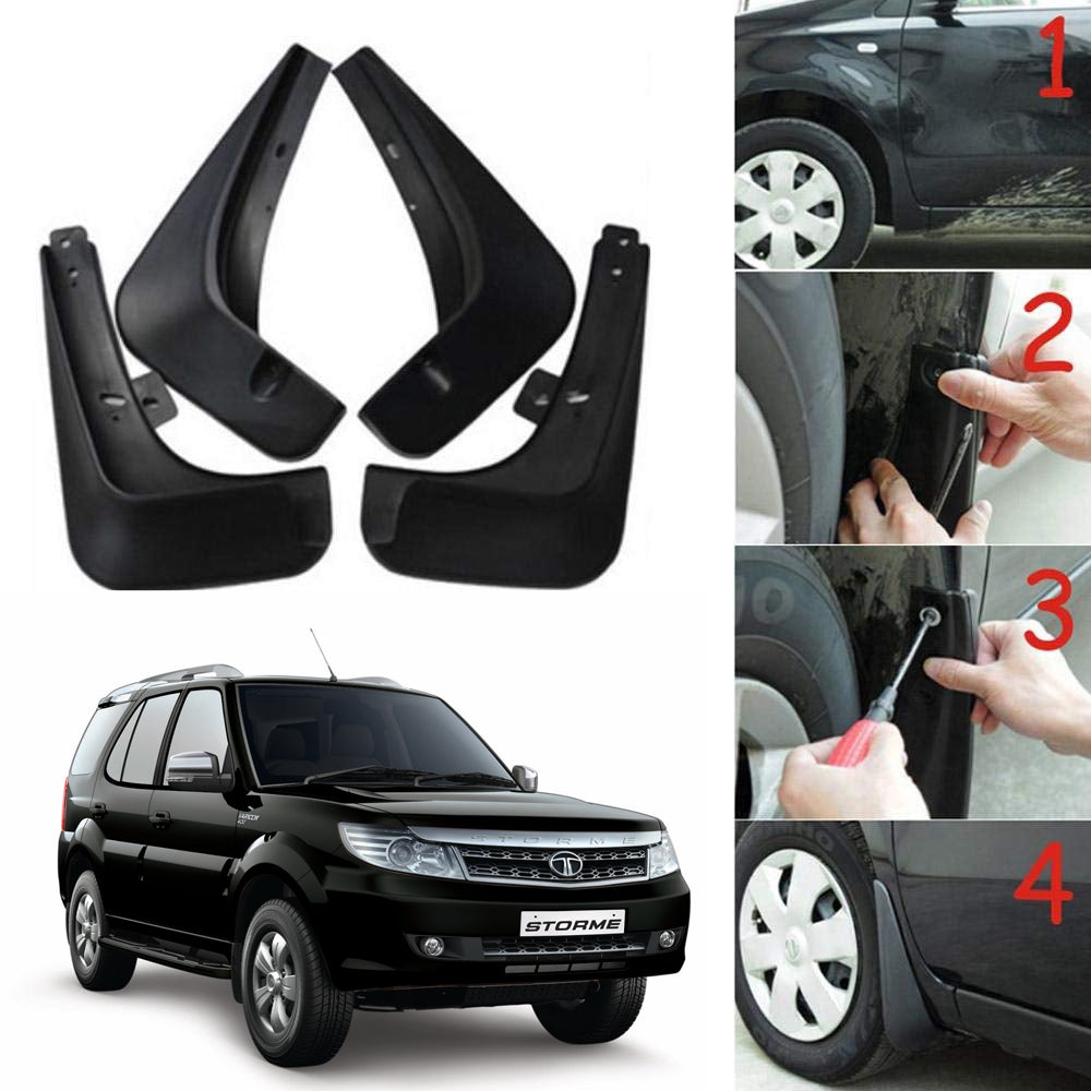 Oshotto Mud Flap (O.E.M Type) For Tata Safari Storme (Set of 4)