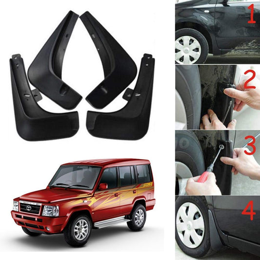 Oshotto Mud Flap (O.E.M Type) For Tata Sumo Victa/Sumo Gold (Set of 4)