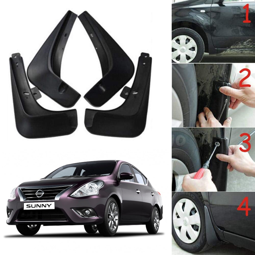 Oshotto Mud Flap (O.E.M Type) For Nissan Sunny (Set of 4)