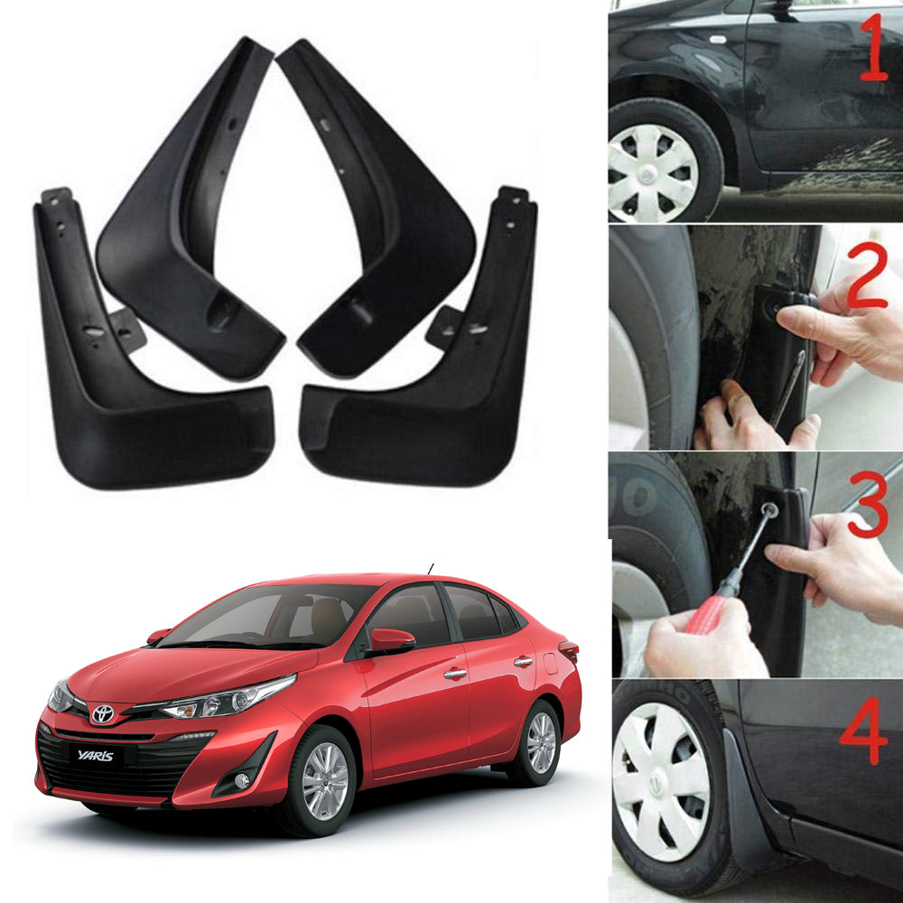 Oshotto Mud Flap (O.E.M Type) For Toyota Yaris (Set of 4)