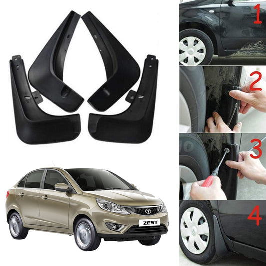 Oshotto Mud Flap (O.E.M Type) For Tata Zest (Set of 4)