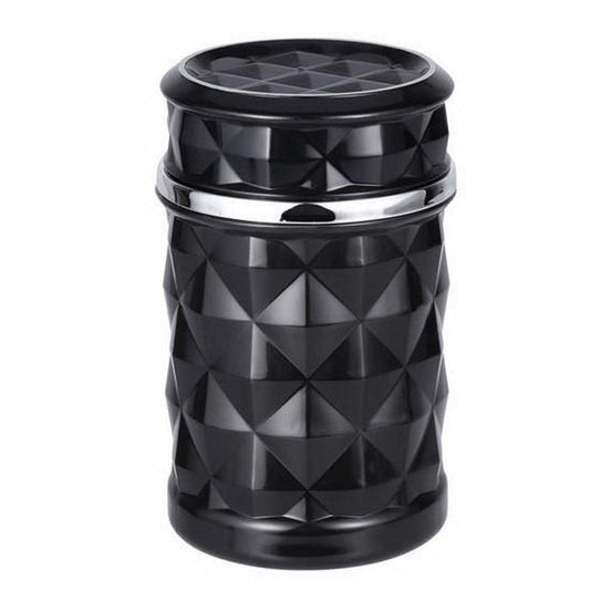 Oshotto Fire Proof Car Portable Diamond Design Ashtray for Cars|Office|Home (Black)