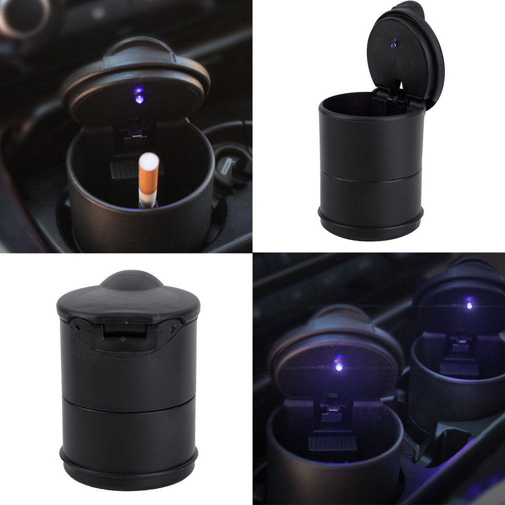 Oshotto Fire Proof Car Cigarette Ashtray For All Cars (Black)
