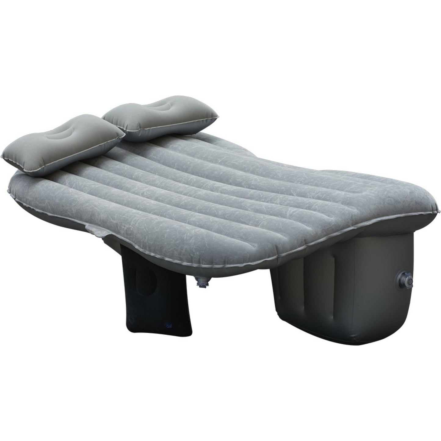 Oshotto Multifunctional Car Travel Bed Mattress with Two Air Pillows, Car Air Pump for All Cars (Grey)