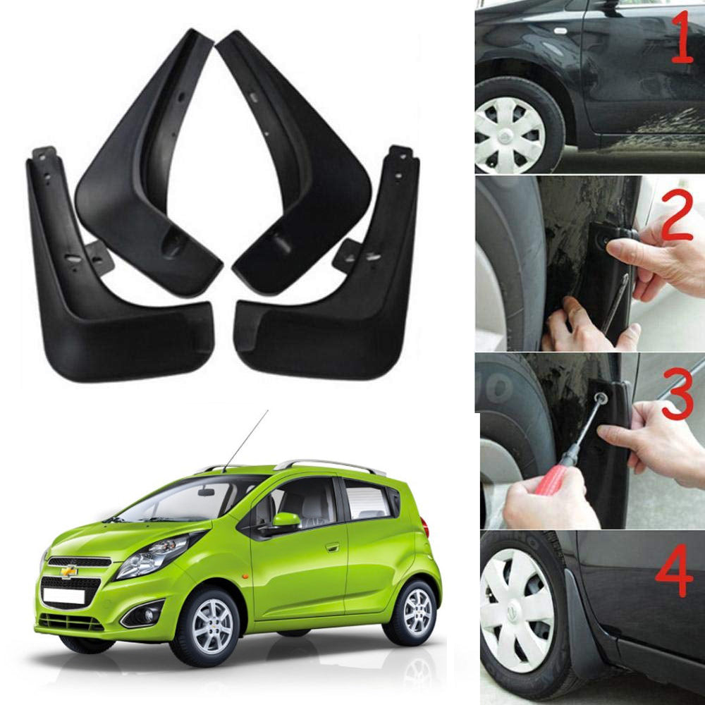 Oshotto Mud Flap (O.E.M Type) For Chevrolet Beat (Set of 4)