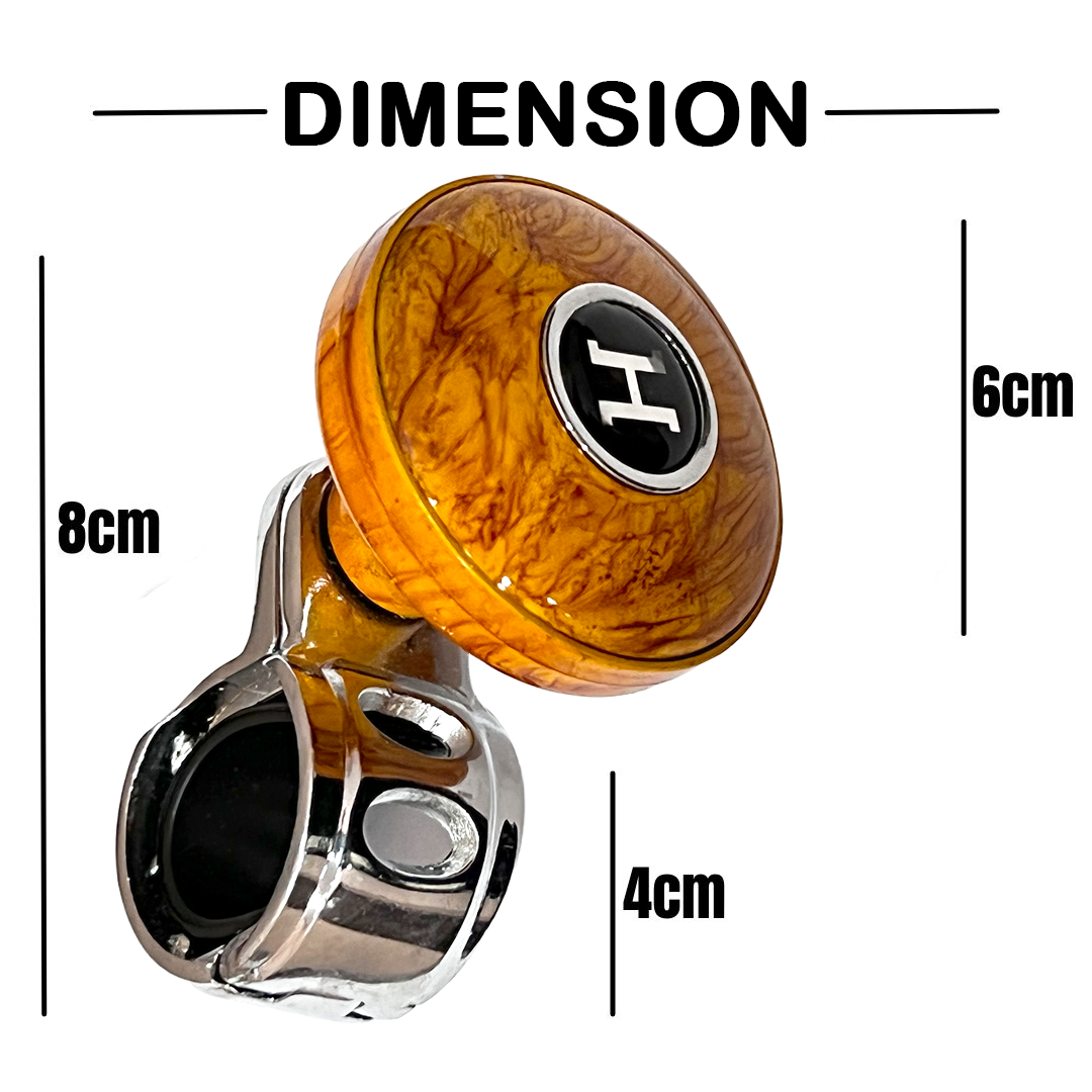Oshotto Power Handle (SK-009) Car Steering Spinner Wheel Knob (Brown)
