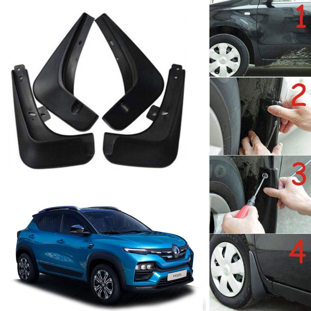 Oshotto Mud Flap (O.E.M Type) For Renault Kiger (Set of 4)