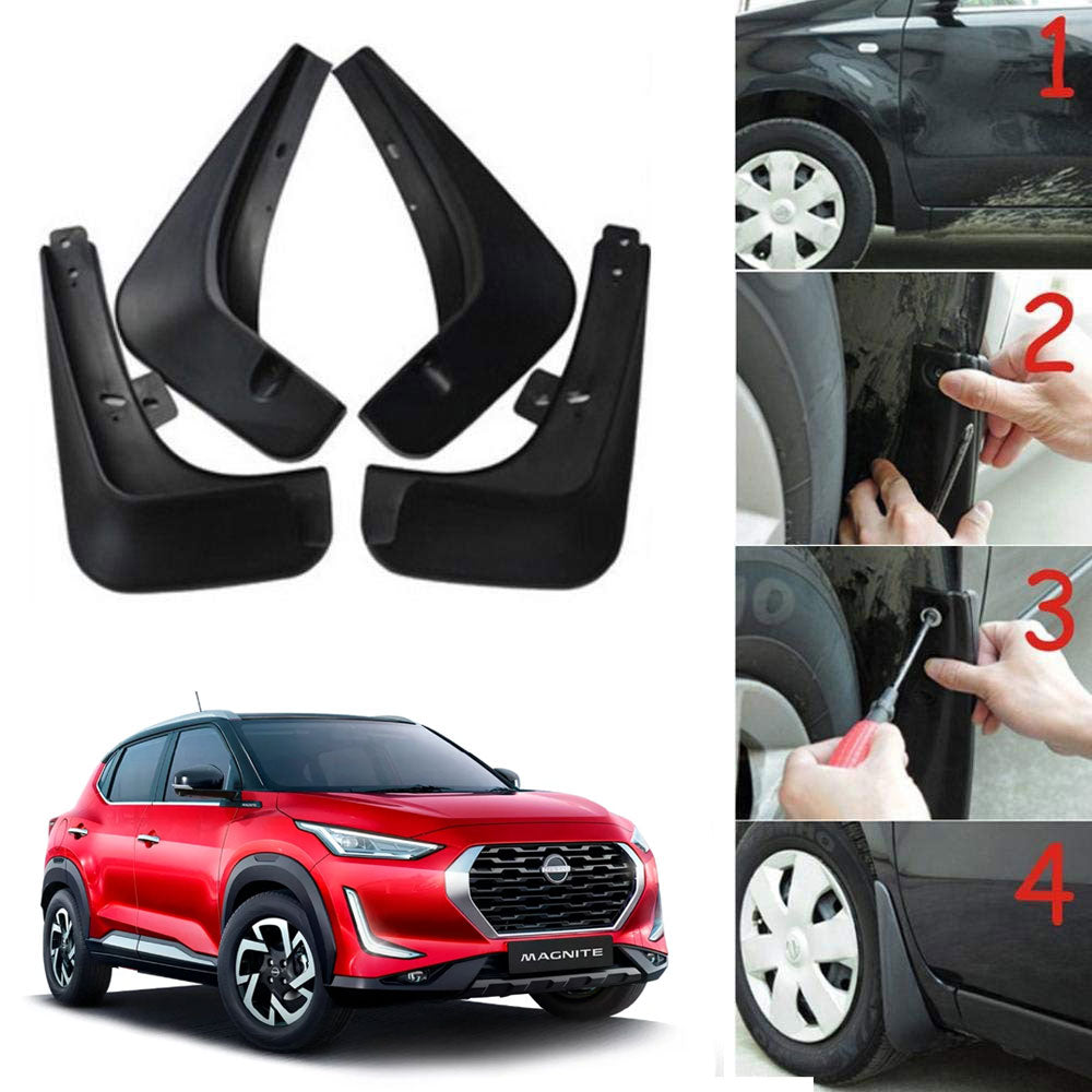 Oshotto Mud Flap (O.E.M Type) For Nissan Magnite (Set of 4)