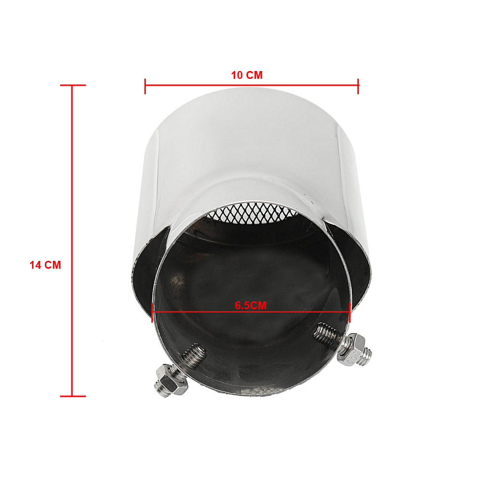 Oshotto Stainless Steel SS-009 Car Exhaust Muffler Silencer Cover (Chrome)