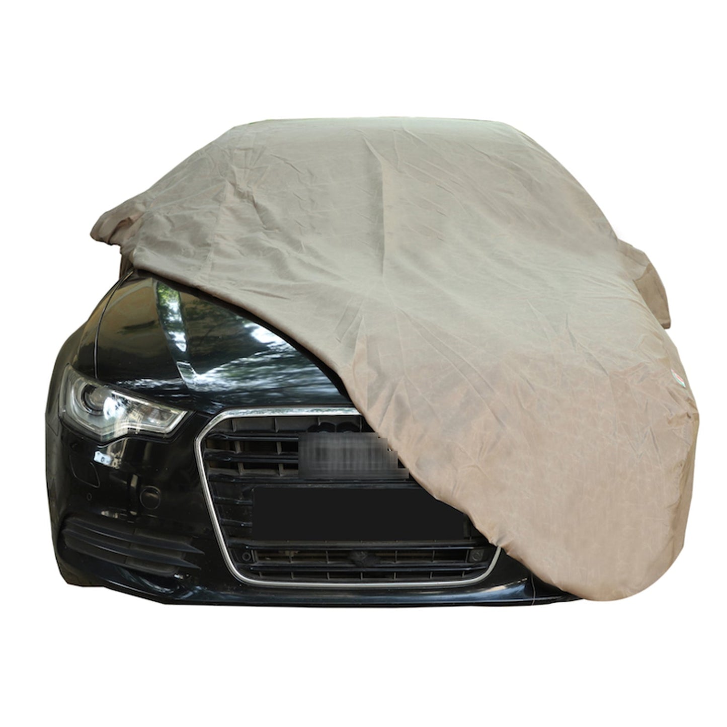 Oshotto Brown 100% Waterproof Car Body Cover with Mirror Pockets For Datsun GO/Redi Go