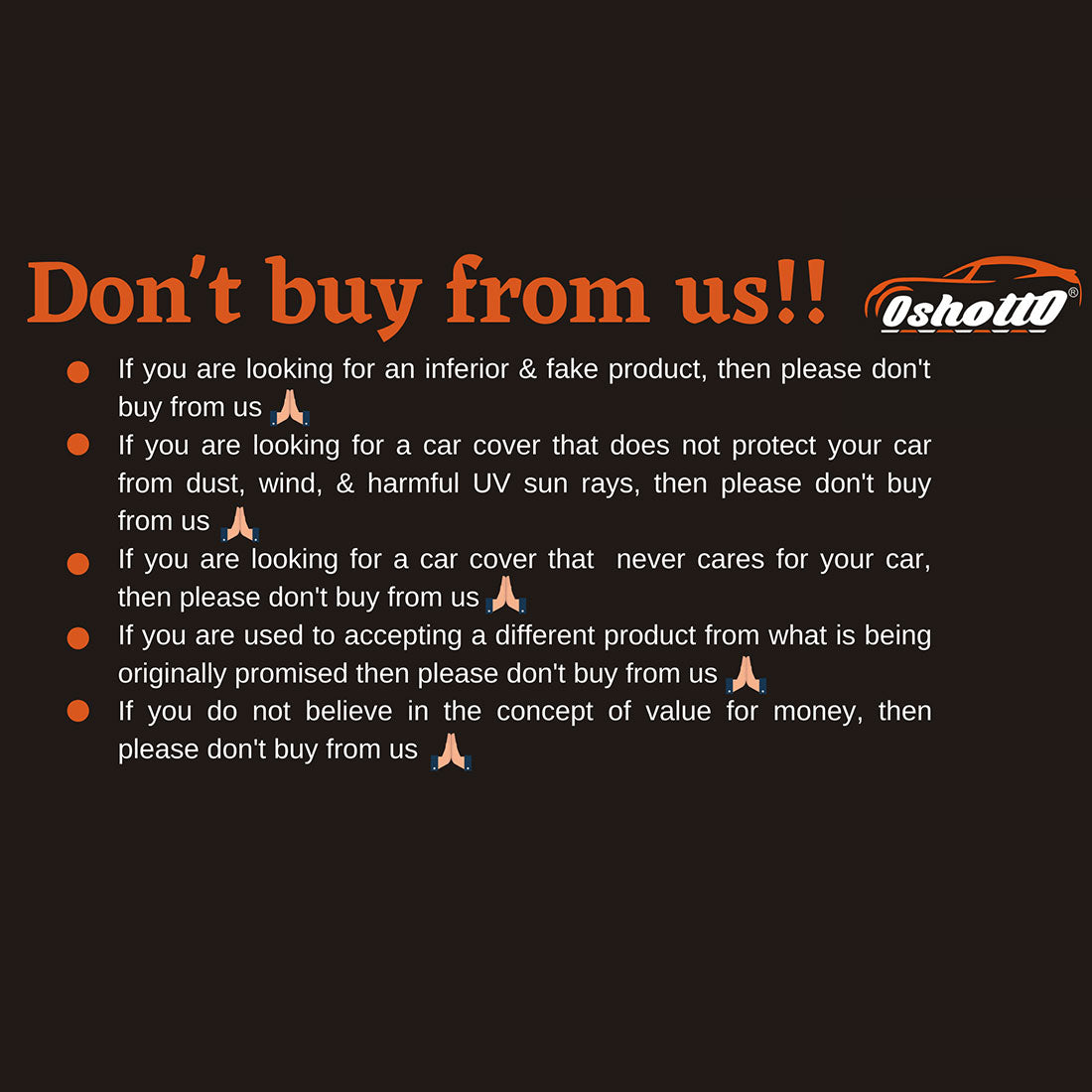 Oshotto Dark Grey 100% Anti Reflective, dustproof and Water Proof Car Body Cover with Mirror Pockets For Toyota Corolla
