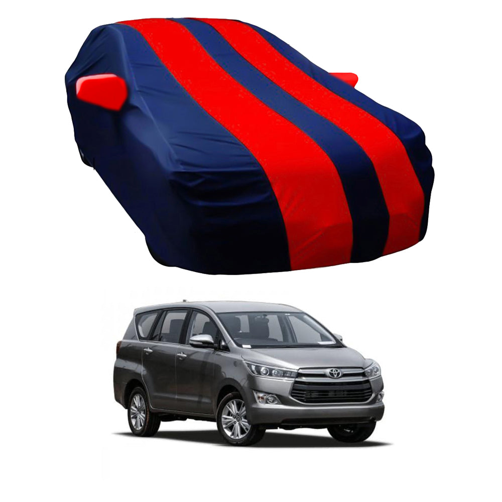 Oshotto Taffeta Car Body Cover with Mirror Pocket For Toyota Innova (Red, Blue)