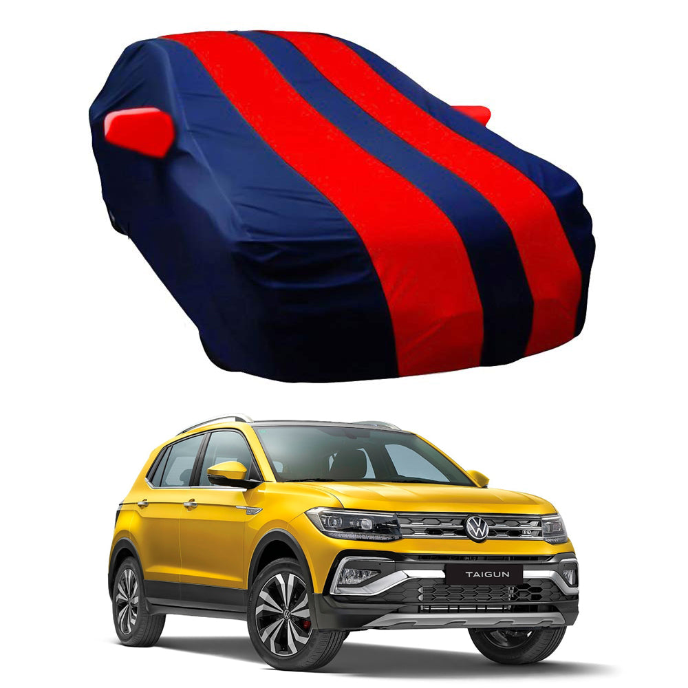 Oshotto Taffeta Car Body Cover with Mirror Pocket For Volkswagen Taigun
