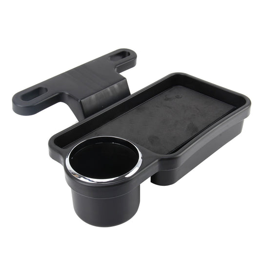 Oshotto (FT-04) Foldable Car Auto Headrest Rear Back Seat Table Drink Food Cup Tray Holder (Black)
