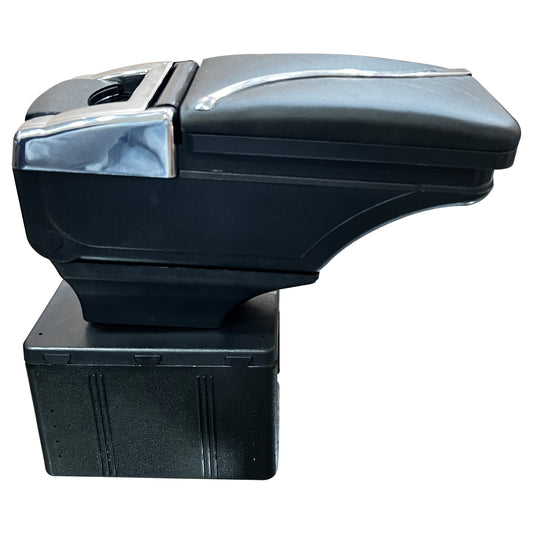 Oshotto PU Leather AR-02 Car Armrest Console Box for All Cars (Black)